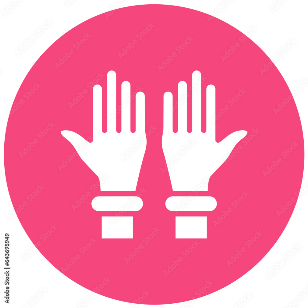 Plastic gloves Vector Icon Design Illustration Plastic gloves Vector Icon Design Illustration