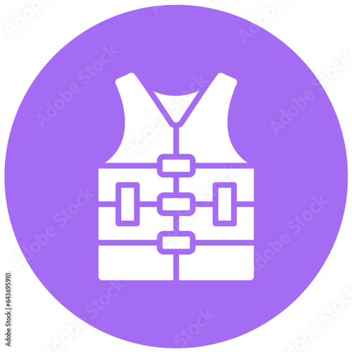 Life jacket Vector Icon Design Illustration