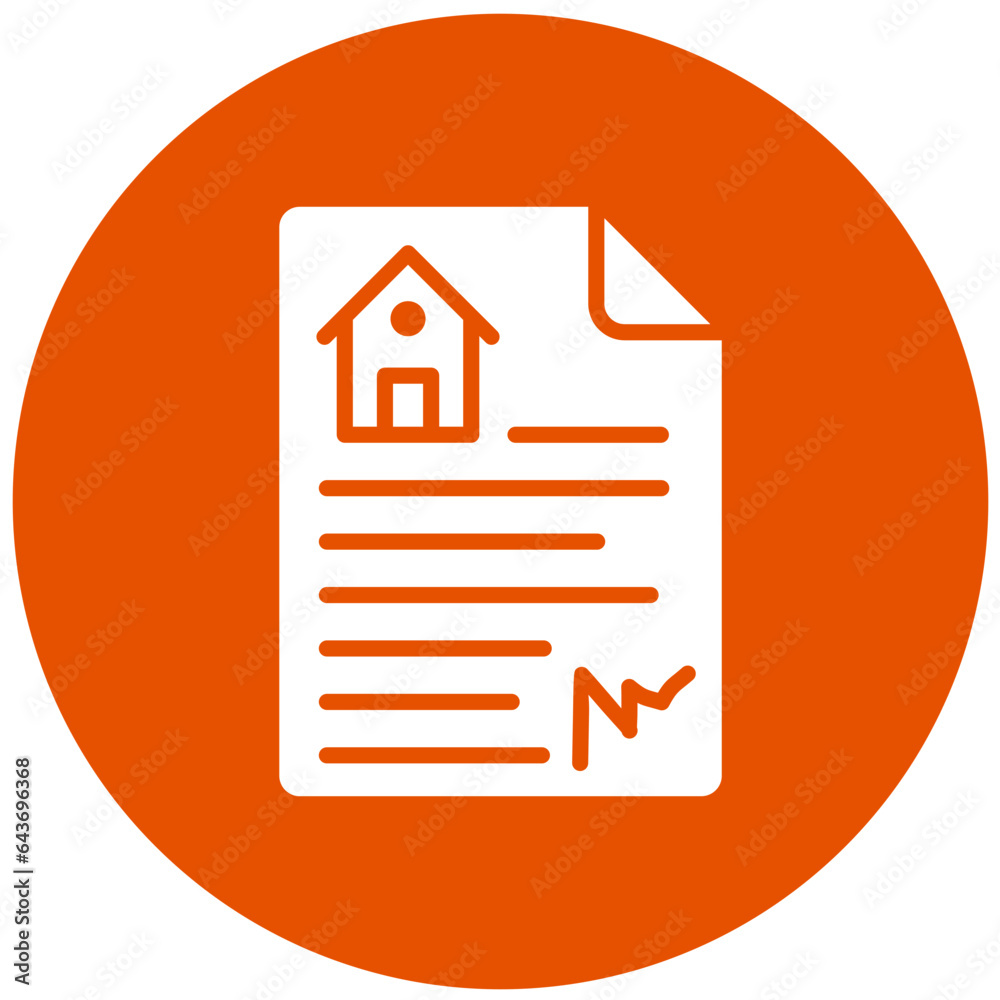 House document Vector Icon Design Illustration House document Vector Icon Design Illustration