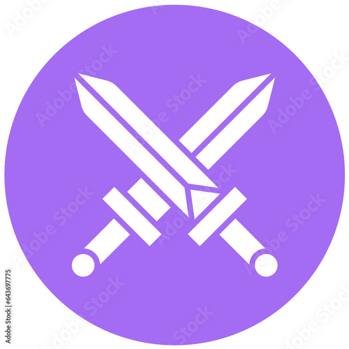 Swords Vector Icon Design Illustration