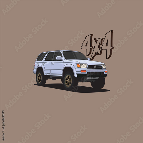 Off Road Vehicle Vector Illustration