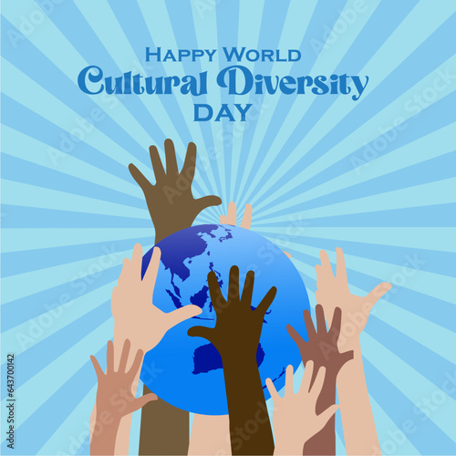 Vector illustration of World Day for Cultural Diversity.
