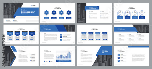 business presentation template design backgrounds and page layout design for brochure, book, magazine, annual report and company profile, with info graphic elements graph design concept