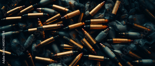 bullets on black background
