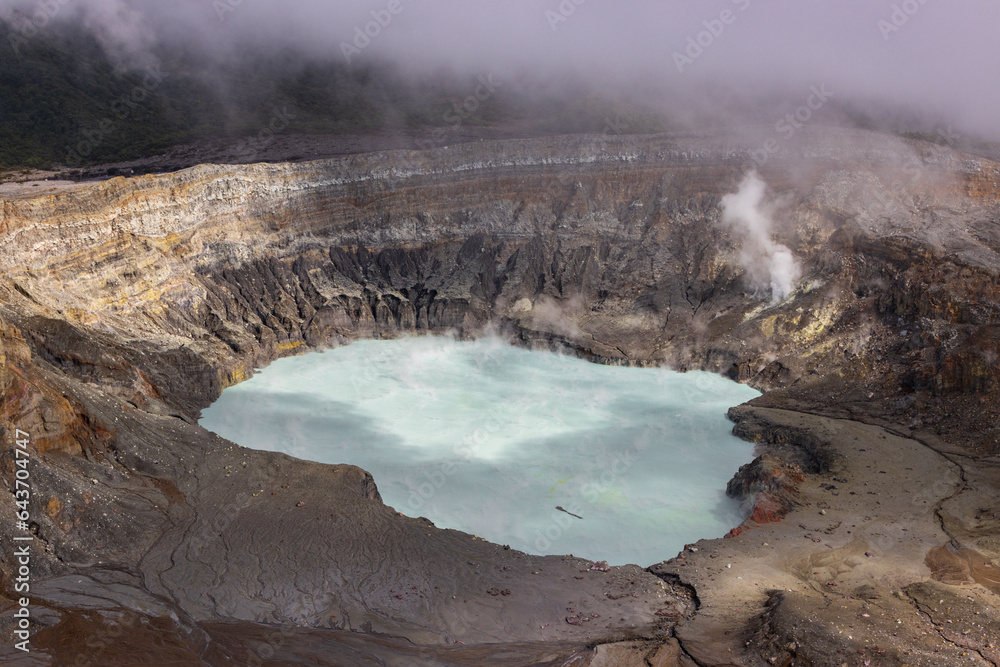 Poas volcano in Poas National park (Costa Rica)