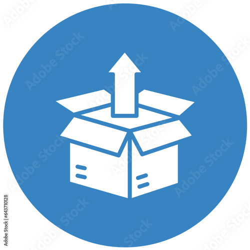 Unboxing Vector Icon Design Illustration