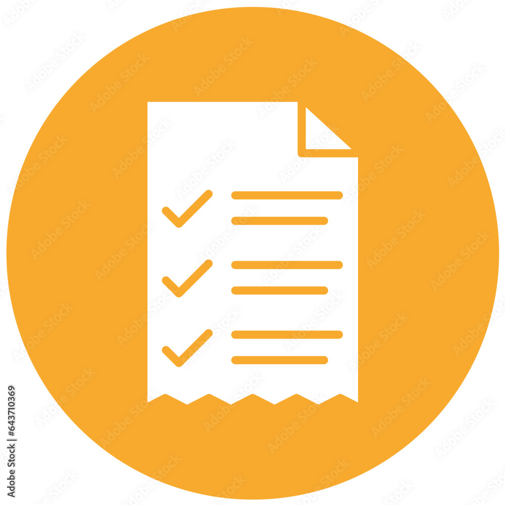 Receipt Vector Icon Design Illustration Receipt Vector Icon Design Illustration