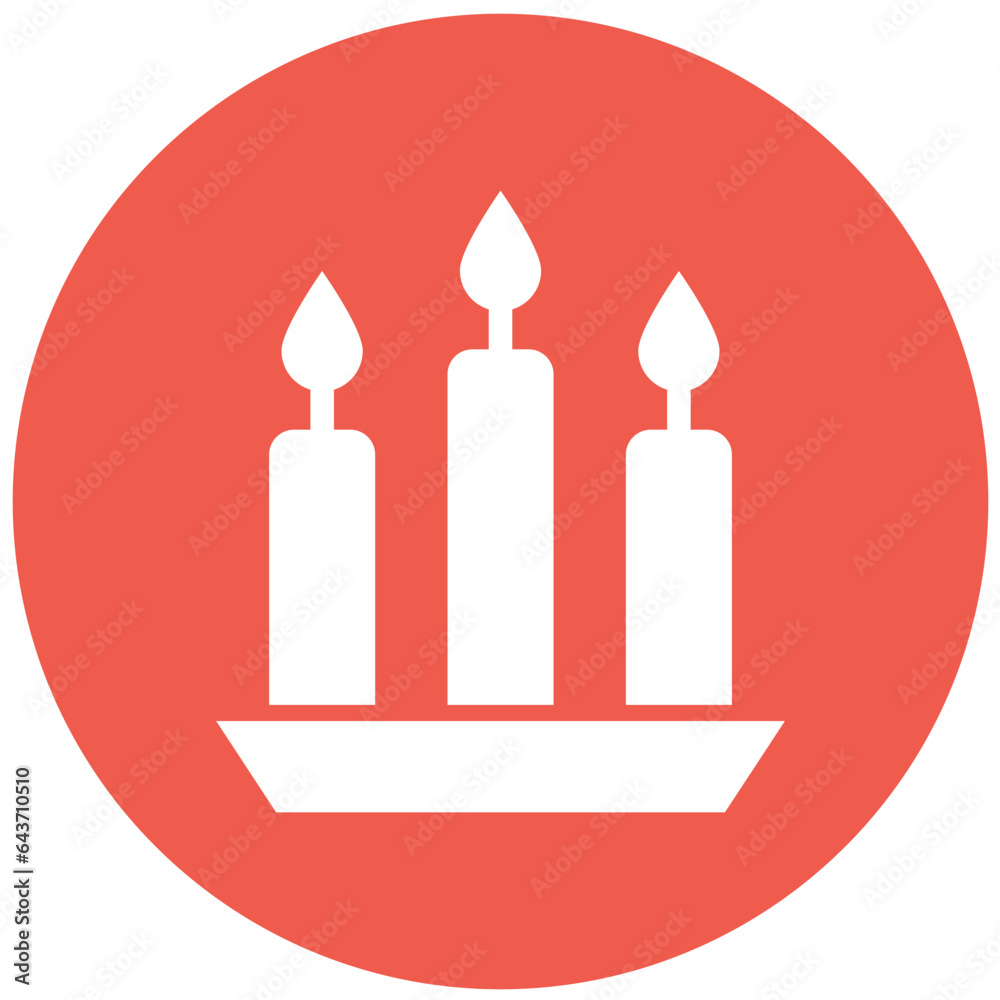 Candle Vector Icon Design Illustration Candle Vector Icon Design Illustration