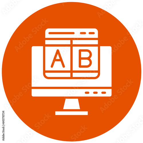 Ab testing Vector Icon Design Illustration