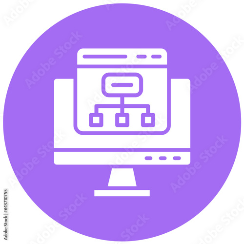 Sitemap Vector Icon Design Illustration