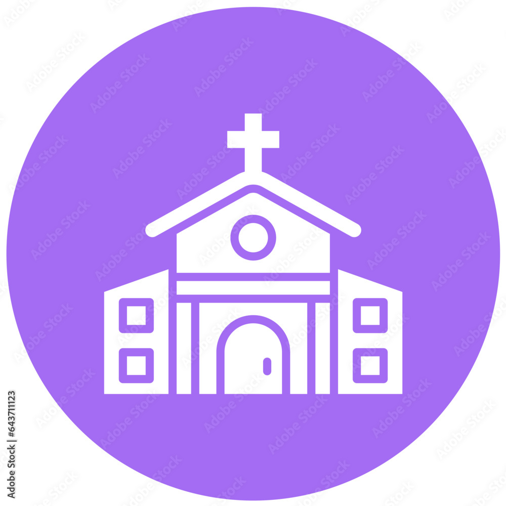 Church Vector Icon Design Illustration