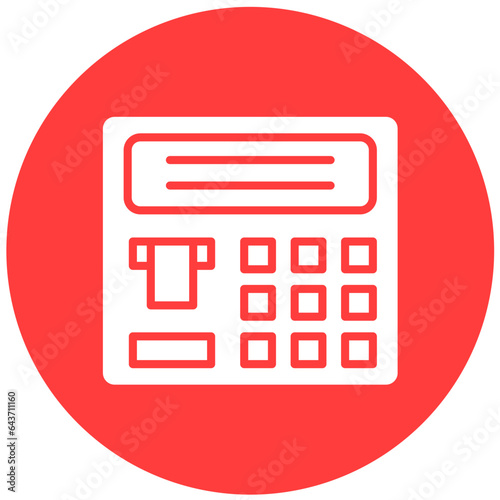 Atm machine Vector Icon Design Illustration
