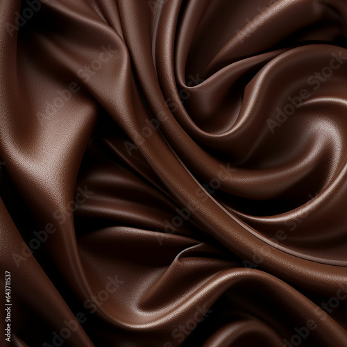 Chocolate background. Closeup of chocolate texture. 3d rendering. ai generated photo