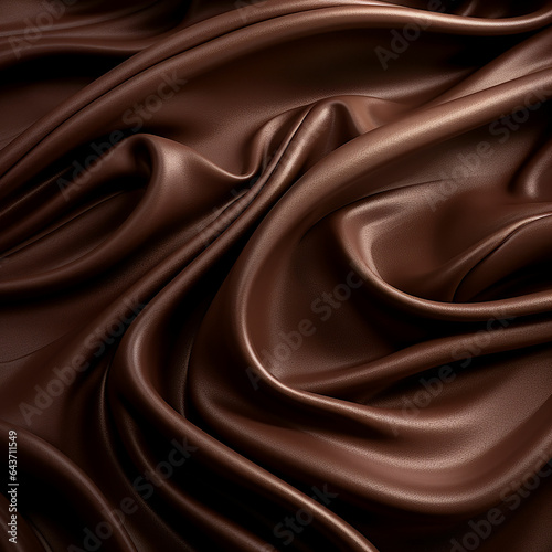 Chocolate background. Closeup of chocolate texture. 3d rendering. ai generated photo