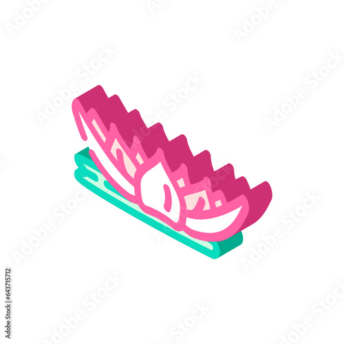 lotus flower god om isometric icon vector. lotus flower god om sign. isolated symbol illustration