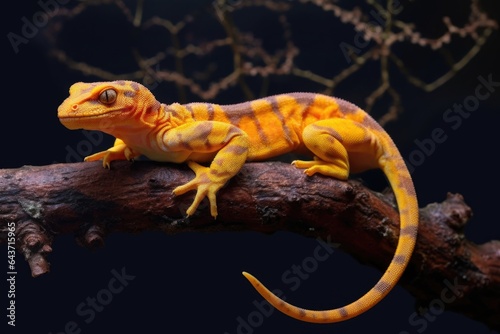 salamander resting on a branch during limb regrowth