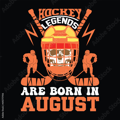 hockey tshart design vector art