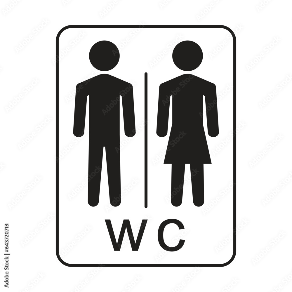 Toilet icon vector on trendy design Toilet icon vector on trendy design