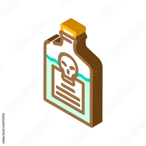 poison nicotine tobacco isometric icon vector. poison nicotine tobacco sign. isolated symbol illustration