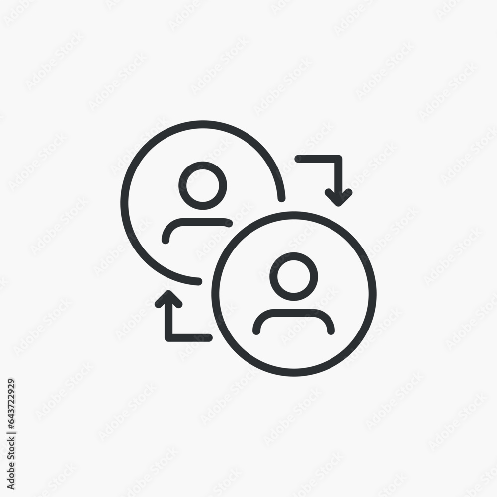 Organization Chart Icon - Symbol of business orga - editable strokes - vector Organization Chart Icon - Symbol of business orga - editable strokes - vector