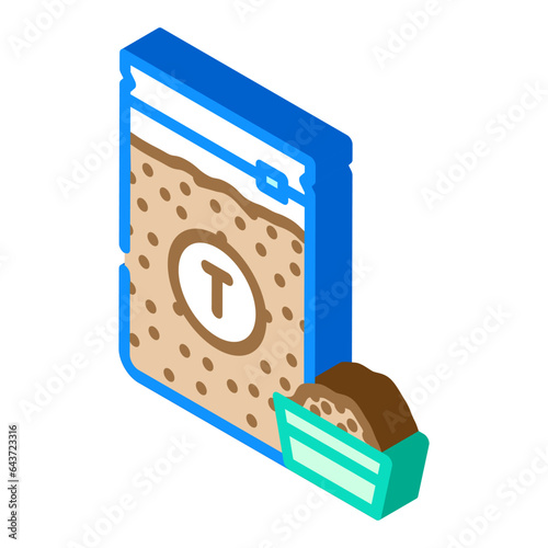 tobacco nicotine isometric icon vector. tobacco nicotine sign. isolated symbol illustration