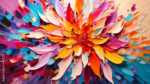 The bursting bloom of an imaginary flower
