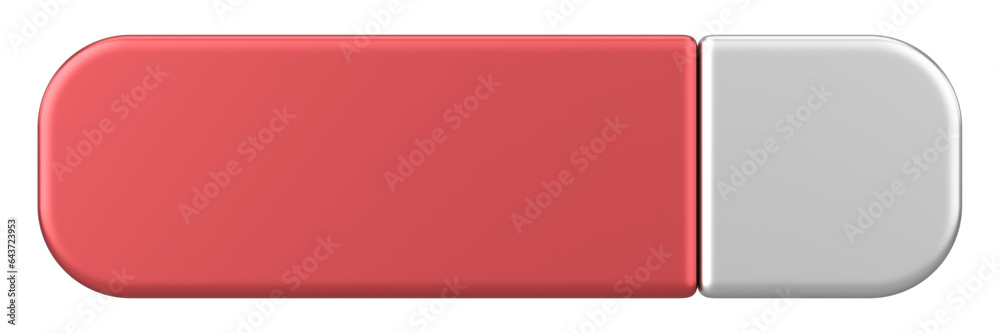 Fototapeta premium 3D button. Empty button. 3D illustration.