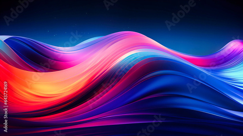 Dive into the abstract symphony of colorful waves