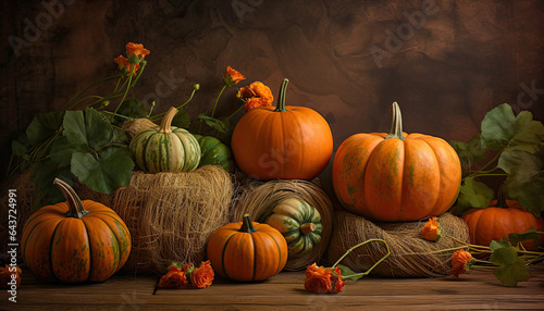 pumpkins on a farm,pumpkin on a wooden table,Pumpkin Photography