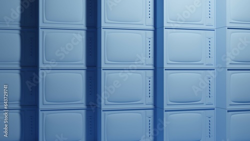 Old tv 3d illustration. Vintage, retro tv concept art 3d background image