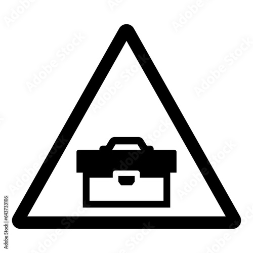 Tool Case Symbol Sign,Vector Illustration, Isolate On White Background Label. EPS10
