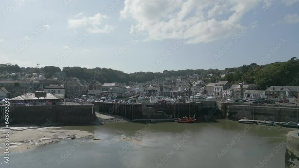 Reveal of Padstow  and harbour cornwall