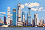 Midtown Manhattan and Hudson Yards skyscrapers over Hudson River, New York