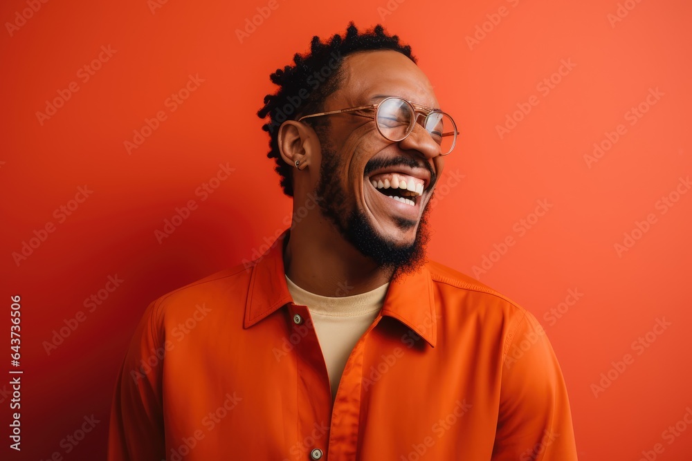 A smiling man with a beard and glasses