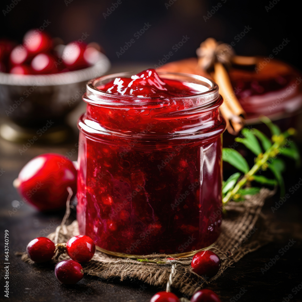 jam in a glass jar, fruits, homemade jam, garden background, farm, organic product, breakfast, fruits and nature, leaves and flowers background jam in a glass jar, fruits, homemade jam, garden background, farm, organic product, breakfast, fruits and nature, leaves and flowers background