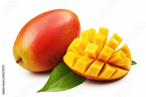 mango with leaf
