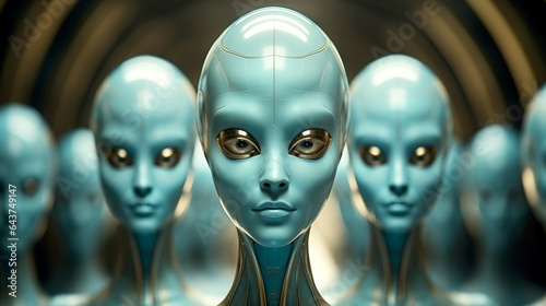 arobot humanoid lien in the space spaceship desktop wallpaper photo