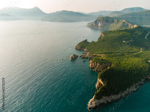 View From Air Of A Wild Seashore
