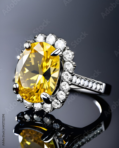 Beautiful Jewel Featuring A Yellow Diamond 