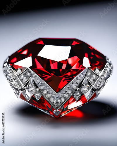 Beautiful Jewel Featuring a Red Diamond