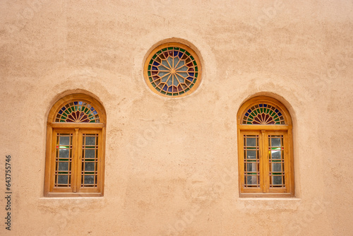 exterior window of Dowlatabad Garden in yazd, iran