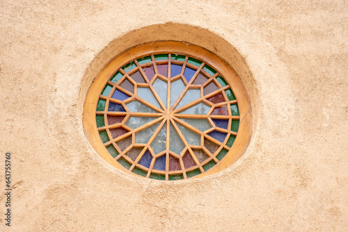 exterior window of Dowlatabad Garden in yazd, iran
