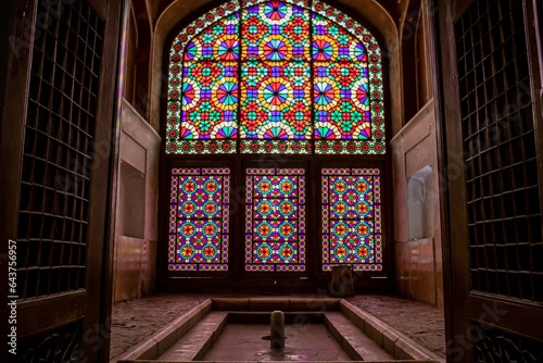 interior of Dowlatabad Garden in yazd, iran