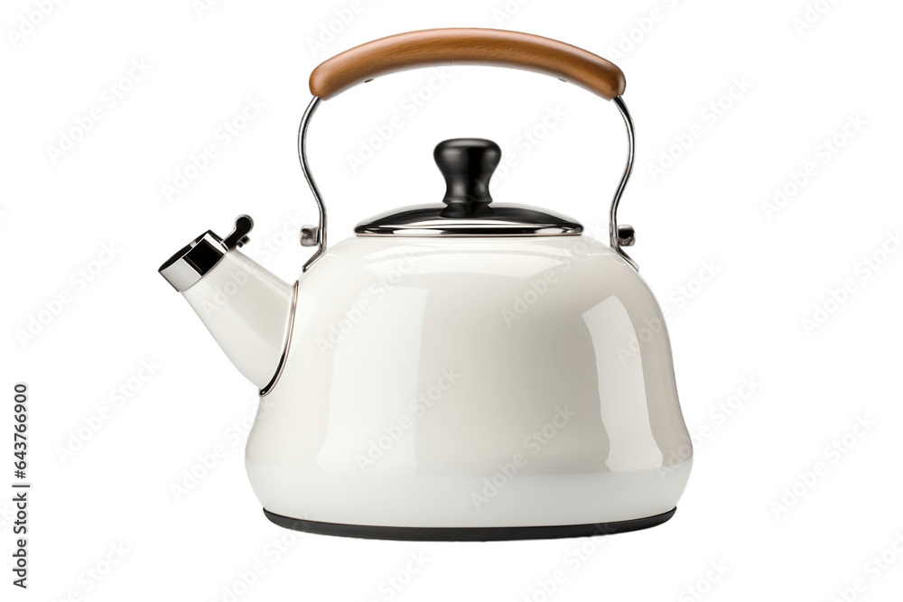 A kettle isolated on transparent background, Generative AI