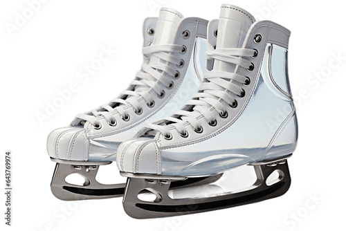 Stylish pair of roller boots isolated on transparent background, Generative AI