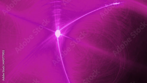 Abstract Pattern In Pink Lines Curves And Particles On Dark