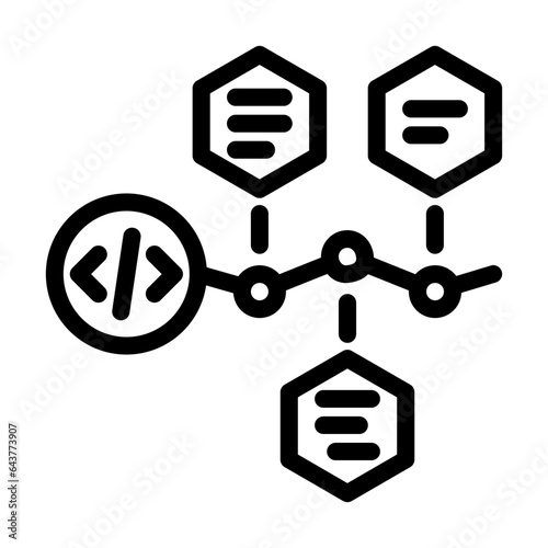 software deployment line icon vector. software deployment sign. isolated contour symbol black illustration