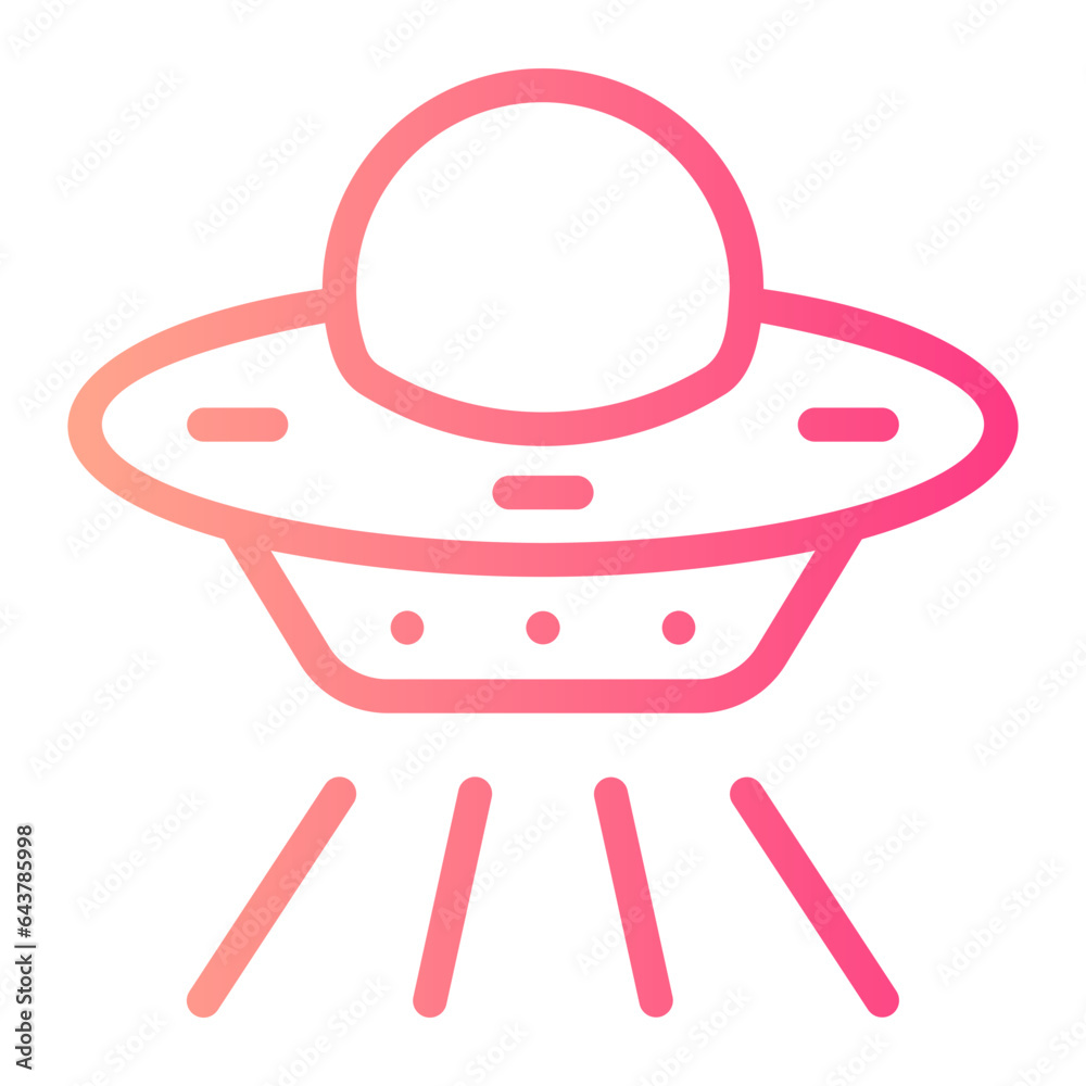 ufo gradient icon ufo gradient icon