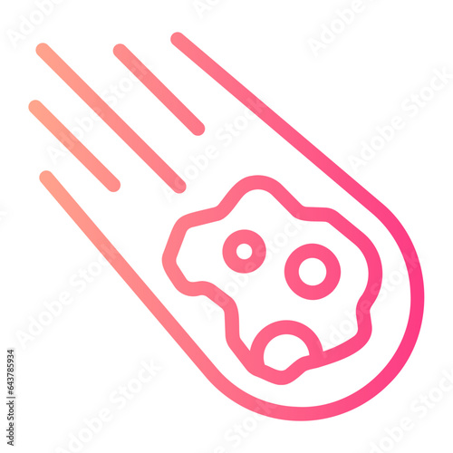 meteorite gradient icon