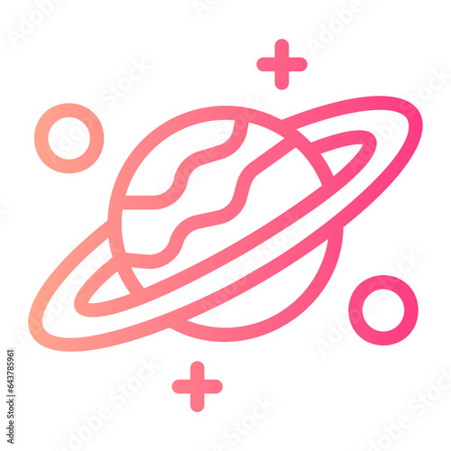 saturn gradient icon